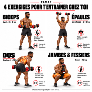 Masses de musculation hexagonales (vendues par paire)