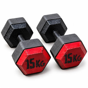 Masses de musculation hexagonales (vendues par paire)