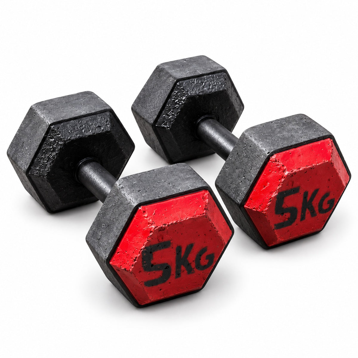 Masses de musculation hexagonales (vendues par paire)
