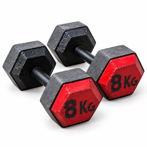 Masses de musculation hexagonales (vendues par paire)